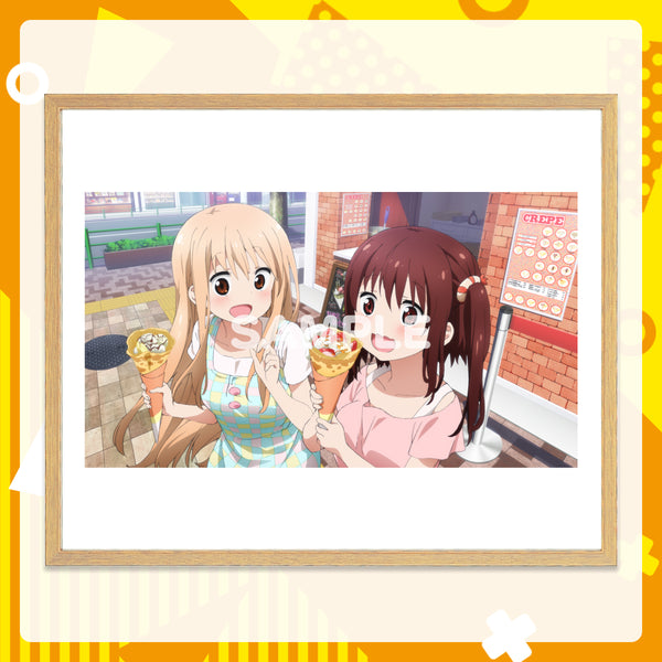 記念額装絵 うまるとえびな おでかけver.｜干物妹！うまるちゃんR