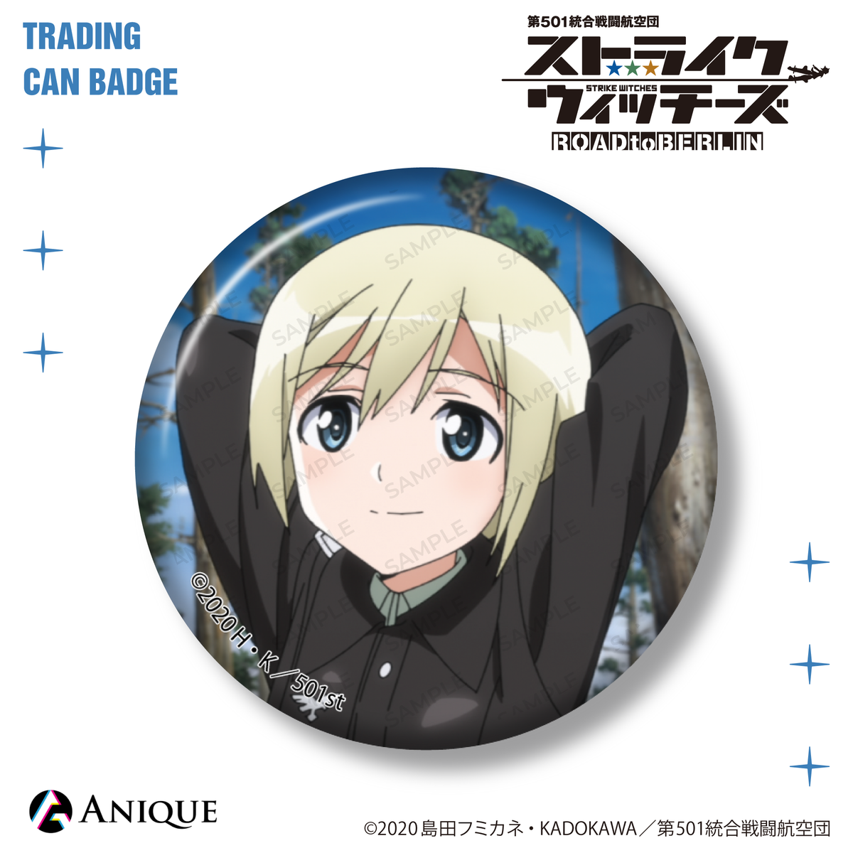 ストライクウィッチーズ　エイラ　ゲーマーズ限定　缶バッジ Anique Shop JAPAN