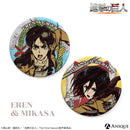 【2次受注】『進撃の巨人』エレン＆ミカサ　缶バッジ2個セット