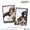 【2次受注】『進撃の巨人』エレン＆ミカサ　クリアカード2枚セット