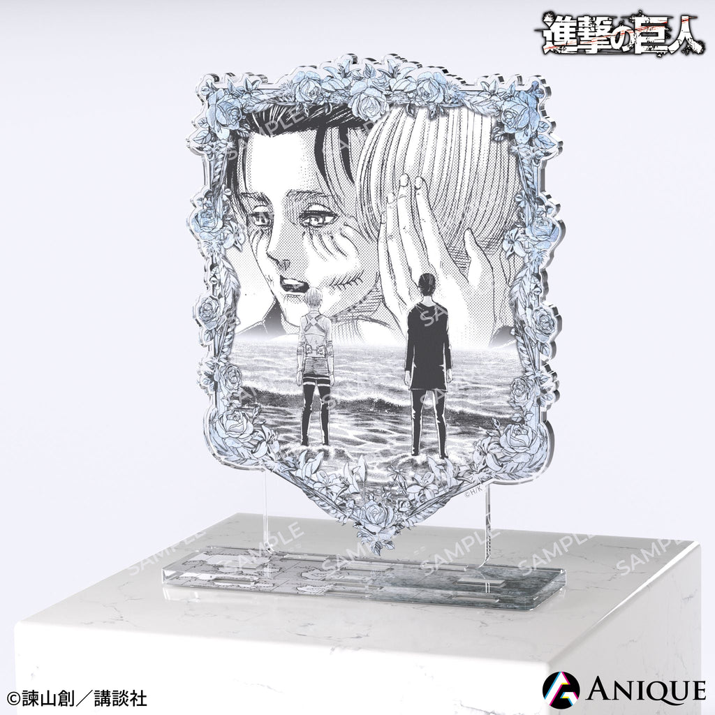 進撃の巨人 アクリルジオラマA エレン アルミン 再販】『進撃の巨人』エレン&アルミン ジオラマアクリルスタンド “誓い