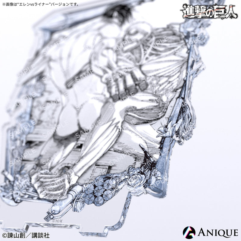 進撃の巨人　ジオラマアクリルスタンド　エレン　リヴァイ