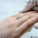 一花　天然ダイヤモンドシルバーペアリング