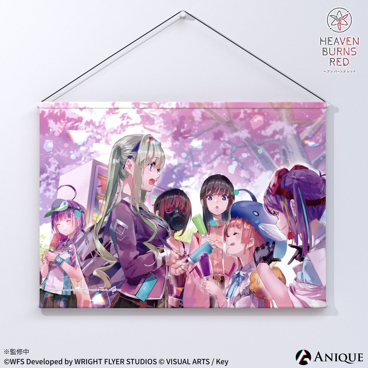 ヘブンバーンズレッド 3周年ビジュアル タペストリー（ヘブバン） ヘブンバーンズレッド ヘブバン 3周年 キービジュアル タペストリー