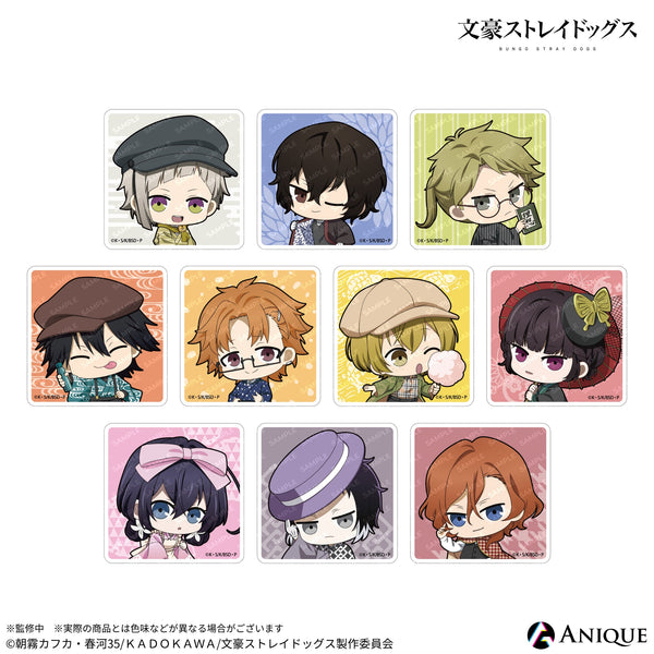 文豪ストレイドッグス」レトロモダン トレーディングミニアクリル