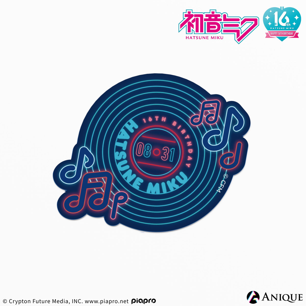 初音ミク 16周年 記念 エムブレム ステッカー Amazon.co.jp: ダイハツ 初音ミク エンブレム (Happy 16th